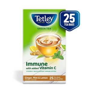 Tetley Ginger, Mint & Lemon Green Tea Bags (Immune with added Vitamin C)